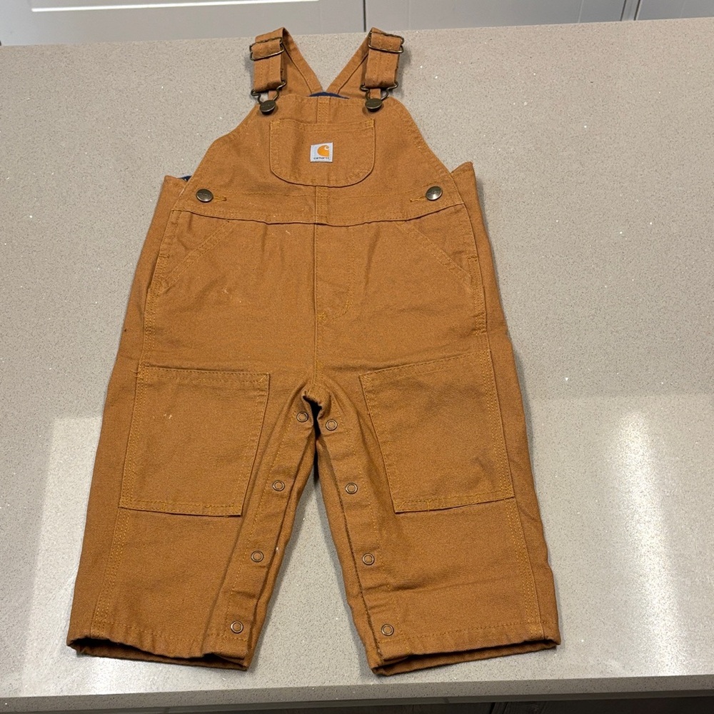 Carhartt Toddler Overalls in Classic Brown